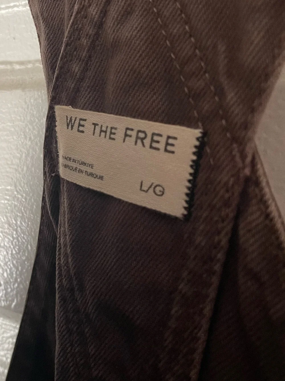 We The Free Good Luck Barrel Overalls Chocolate Mousse